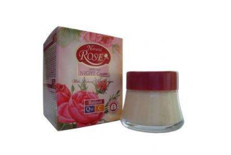 Crema de Noche Antiedad ROSA NATURAL Retinol+ Q10+ Vitamina C 50 ml